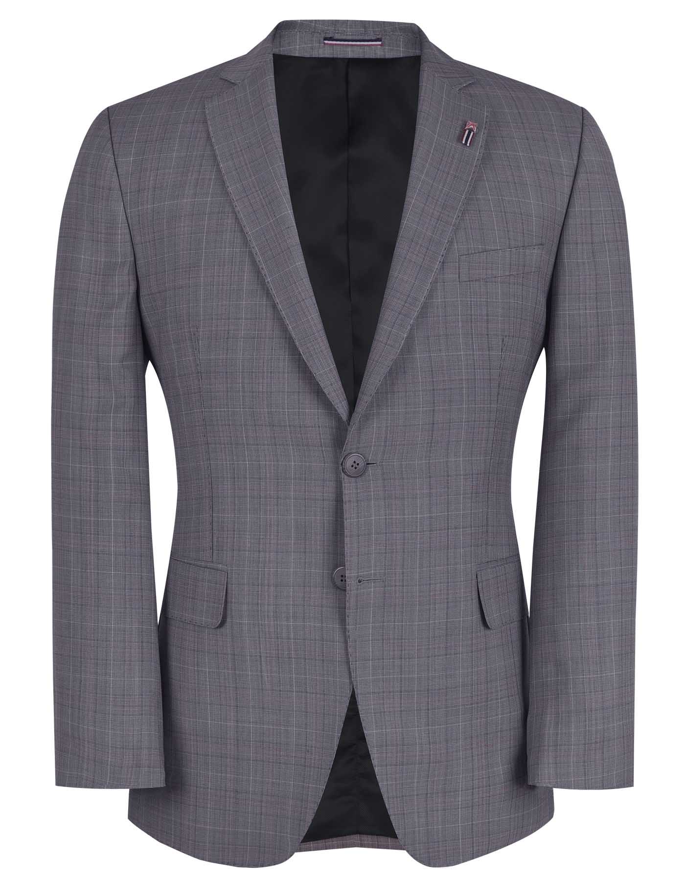 Ash Grey Classic Fit Coat